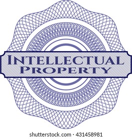 Intellectual property abstract linear rosette