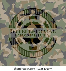 Intellectual property camo emblem