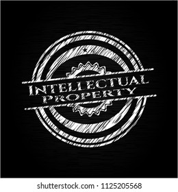 Intellectual property with chalkboard texture