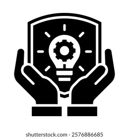 Intellectual Property Icon Element For Design
