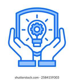 Intellectual Property Icon Element For Design