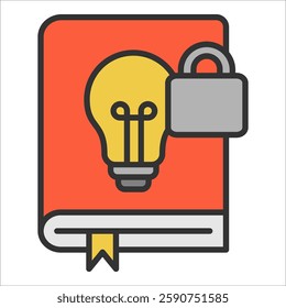 Intellectual Property Icon Element For Design