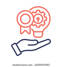 Intellectual Property Icon Element for Design