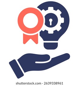 Intellectual Property Icon Element for Design