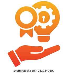 Intellectual Property Icon Element for Design