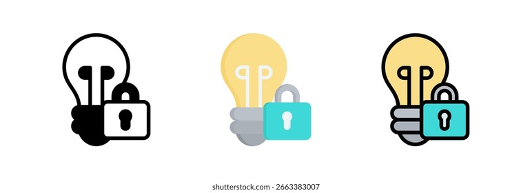 Intellectual Property Icon Element For Design