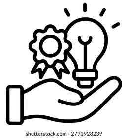 Intellectual Property Icon Element For Design