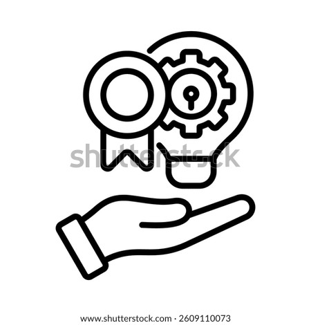 Intellectual Property Icon Element for Design