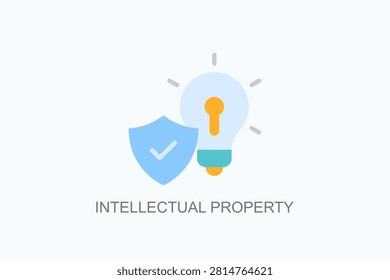 Intellectual Property Icon Or Logo Isolated Vector Illustration