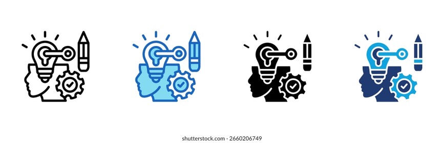 Icono de Propiedad intelectual Multi Style Ilustración vectorial
