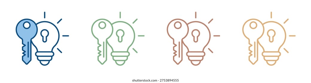 Intellectual Property Icon Set Multiple Style Collection