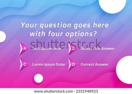 intellectual quest game show banner for your knowledge and examination vector 