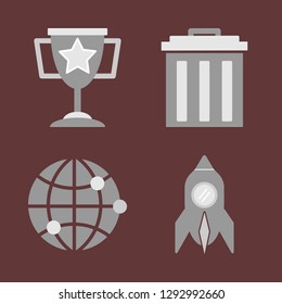 Intellectual technologies. Icon set.