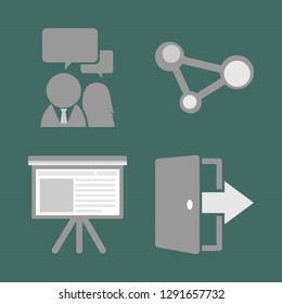 Intellectual technologies icons.