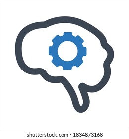 Intellektuelles Denken, Brainstorming, Kreativitätssymbol