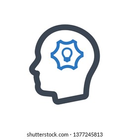 Intellectual thinking icon