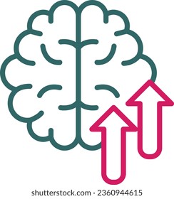 Intellegence Vector Icon Line Two Color