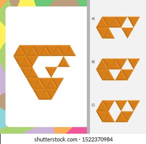 Intelligence development question - Figure completion, Visual intelligence, Practical questions IQ vector