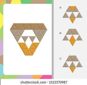 Intelligence development question - Figure completion, Visual intelligence, Practical questions IQ vector