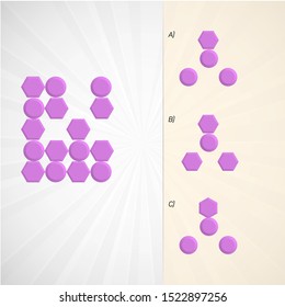 Intelligence development question - Figure completion, Visual intelligence, Practical questions IQ vector