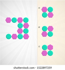 Intelligence development question - Figure completion, Visual intelligence, Practical questions IQ vector