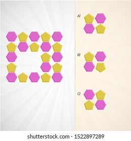 Intelligence development question - Figure completion, Visual intelligence, Practical questions IQ vector