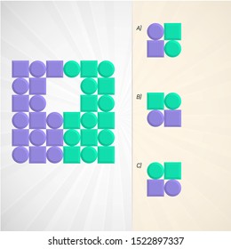 Intelligence development question - Figure completion, Visual intelligence, Practical questions IQ vector