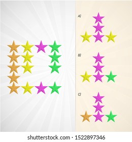 Intelligence development question - Figure completion, Visual intelligence, Practical questions IQ vector
