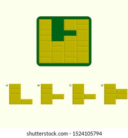 Intelligence development question - Figure completion, Visual intelligence, Practical questions IQ vector