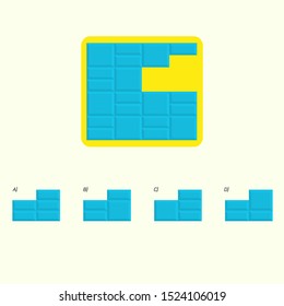Intelligence development question - Figure completion, Visual intelligence, Practical questions IQ vector