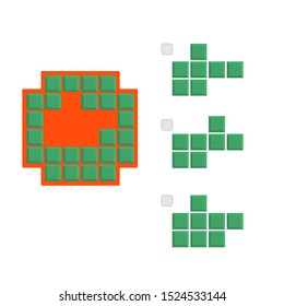Intelligence development question - Figure completion, Visual intelligence, Practical questions IQ vector