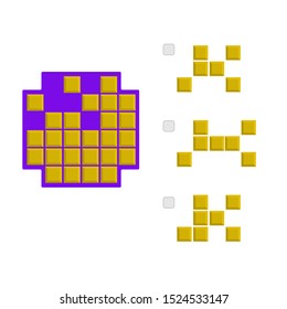 Intelligence development question - Figure completion, Visual intelligence, Practical questions IQ vector