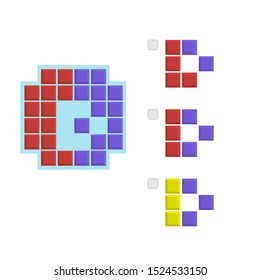 Intelligence development question - Figure completion, Visual intelligence, Practical questions IQ vector