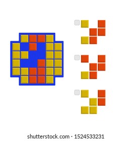 Intelligence development question - Figure completion, Visual intelligence, Practical questions IQ vector