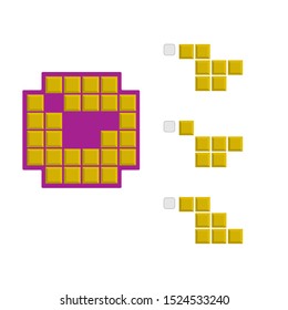 Intelligence development question - Figure completion, Visual intelligence, Practical questions IQ vector