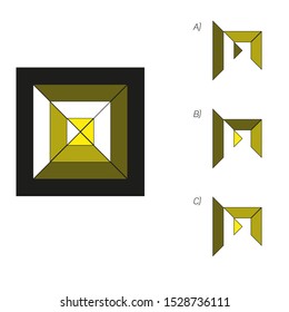 Intelligence development question - Figure completion, Visual intelligence, Practical questions IQ vector