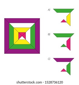 Intelligence development question - Figure completion, Visual intelligence, Practical questions IQ vector