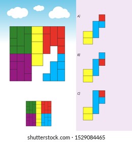 Intelligence development question - Figure completion, Visual intelligence, Practical questions IQ vector