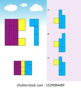 Intelligence development question - Figure completion, Visual intelligence, Practical questions IQ vector