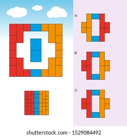 Intelligence development question - Figure completion, Visual intelligence, Practical questions IQ vector