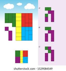 Intelligence development question - Figure completion, Visual intelligence, Practical questions IQ vector