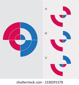 Intelligence development question - Figure completion, Visual intelligence, Practical questions IQ vector