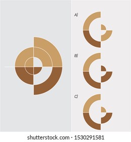 Intelligence development question - Figure completion, Visual intelligence, Practical questions IQ vector