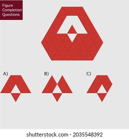 Intelligence development question - Figure completion, Visual intelligence, Practical questions IQ vector