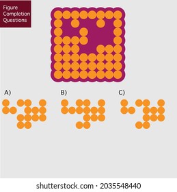 Intelligence development question - Figure completion, Visual intelligence, Practical questions IQ vector