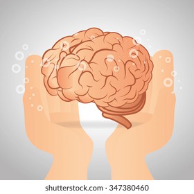Intelligence of the human brain graphic design, vector illustration eps10 - Shutterstock ID 347380460