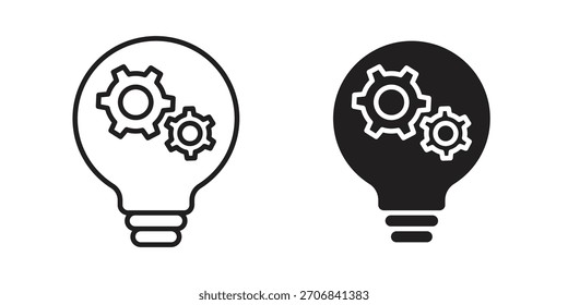 Diseño de símbolo de contorno de concepto de icono de inteligencia. Ilustración de elemento simple.