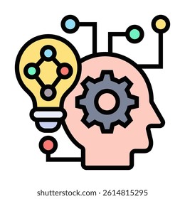 Intelligence Icon Element For Design