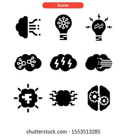 intelligence icon isolated sign symbol vector illustration - Collection of high quality black style vector icons
