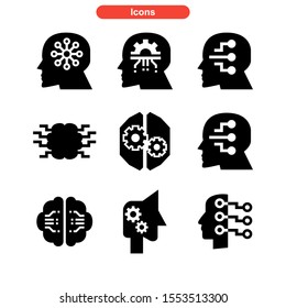 intelligence icon isolated sign symbol vector illustration - Collection of high quality black style vector icons

